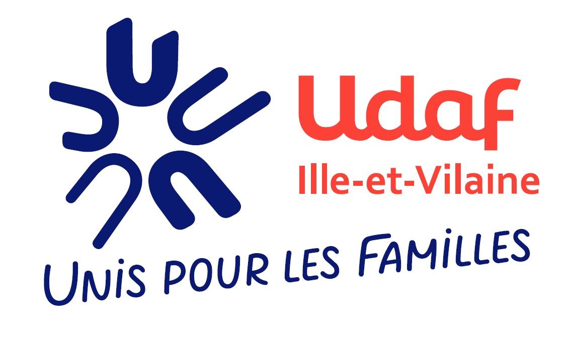 Nouveau logo udaf 35 avec slogan